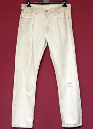 Polo ralph lauren 33/32 denim світлі джинси, свіжі колекції