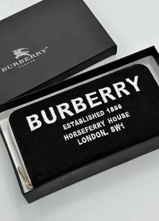 🔥 гаманець у стилі burberry walletcherile black/white