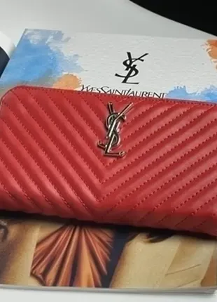 🔥 кошелек в стиле yves saint laurent wallet red