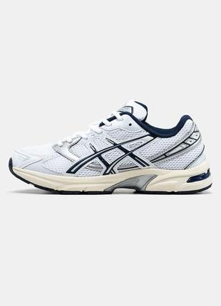 Мужские кроссовки asics gel-1130 white silver black ассикс белого с серебристым и черным цветов