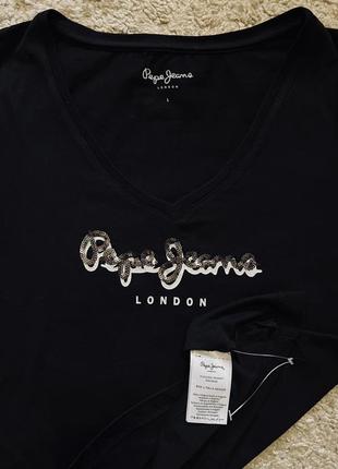 Футболка новая, кофточка pepe jeans london оригинал бренд лонгслив брендовый размер s,m,l