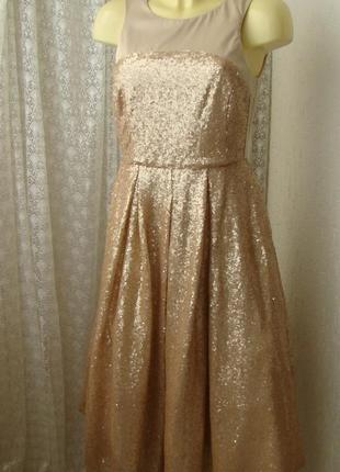 Платье вечернее миди стиль 50-х mint&berry р.42 7599