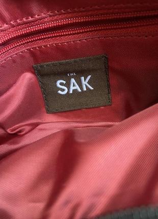 The sak красная сумка багет