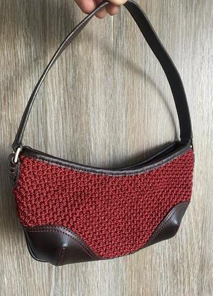 The sak красная сумка багет