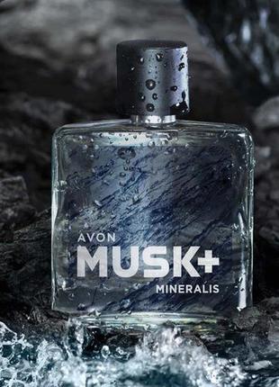 Туалетная вода musk+ mineralis для него, 75 мл avon / эйвон маск1 фото