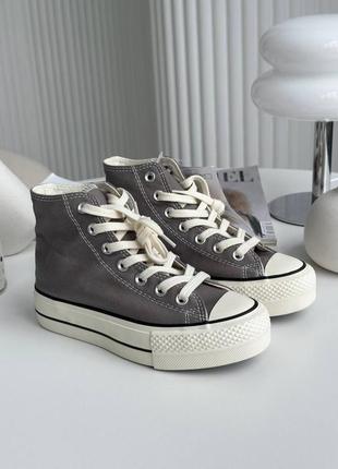 Кеди converse hight x chuck taylor platform graphite