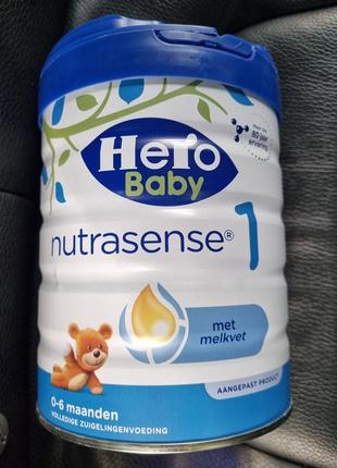 Дитяча суміш hero baby nutrasense 1,  найкращий вибір для догляду за здоров'ям вашого малюка від 0 до 6 місяців.