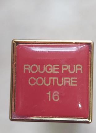 Помада для губ yves saint laurent ysl rouge pur couture #16. без коробки. зроблено затест.