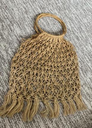 Сумка плетеная из сырья бамбука