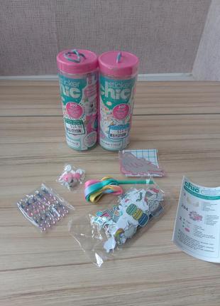 Набір для творчості make it real sticker chic rainbow прикраси для взуття 300 шт