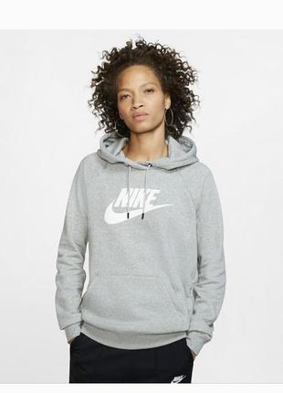 Худи nike w nsw essential hoodie grey р.м