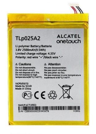 Аккумулятор alcatel one touch scribe hd 8008d/ tlp025a2 / tlp025a1 / , 2500 mah  original prc
