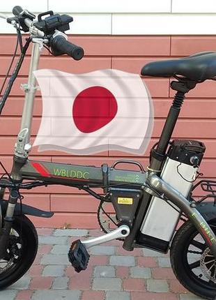 Електровелосипед із японії wblddc 14 колеса 300 w 48v.