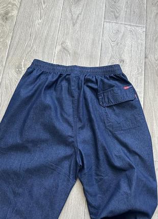 Тонкие летние джинсы на резинке большого размера джинсы спортивного типа лето