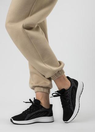 Кросівки жіночі чорні текстильні 2472т