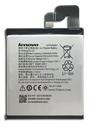 Акумулятор lenovo bl231 / vibe x2, 2230 mah   original prc