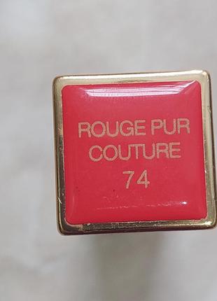 Помада для губ yves saint laurent ysl rouge pur couture #74. без коробки. зроблено затест.