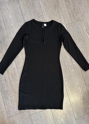 H&m черное платье, на размер xs/s