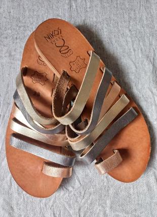 Шлепанцы сандалии греческие обувь летняя