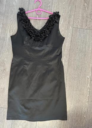 Secret weekend черное нарядное платье, платье, размер m