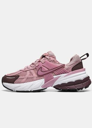 Жіночі кросівки найк в2к рожеві / nike v2k  pink