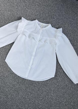 Лляна блуза сорочка h&m