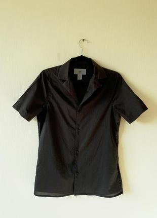 Чорна сорочка рубашка черная