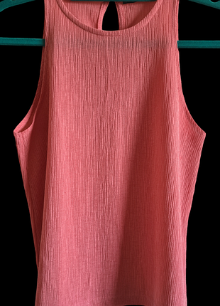 Блуза топ жатка летняя розовая коралловая