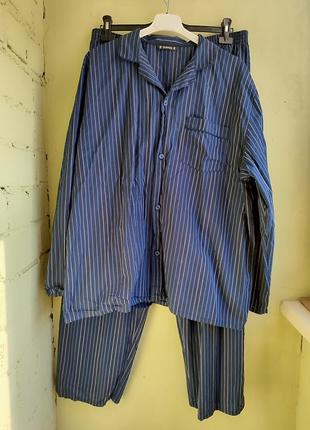 Чоловічий піжамний костюм оверсайз від бренду dunnes stores великий розмір піжама