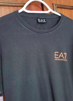 Emporio armani ea7 стильная хлопковая футболка