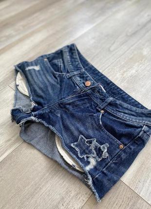 Шорты джинсовые женские xs h&m