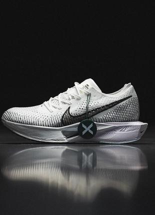 Мужские кроссовки найк аир зум вапорфлай белые / nike air zoom vaporfly