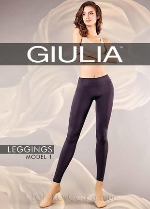 Новые черные плотные бесшовные леггинсы женские giulia leggings model 1, размер s/m