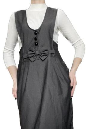 Сарафан жіночий підлітковий сірий 3