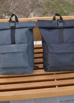Рюкзак ролл топ. дорожная сумка, сумка для похода из ткани, городской удобный прогулочный рюкзак