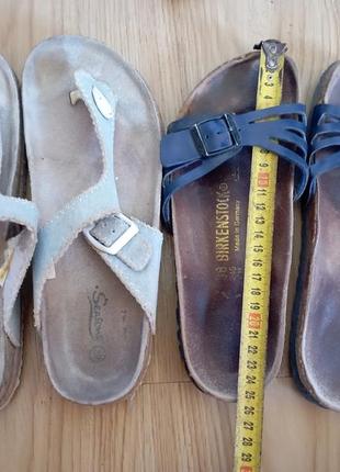 Вєтнамки шльопки шльопанці на корковій підошві 38