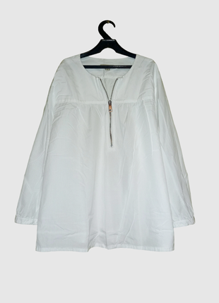 Burberry белая хлопковая блуза свободного кроя