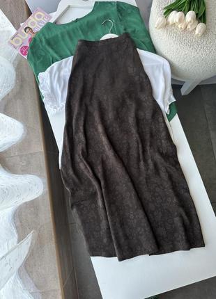 Шикарная юбочка шоколадного цвета от дорогого бренда laura ashleyp