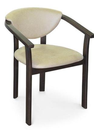 Кресло-кресло из бука и искусственной кожи. производитель украина