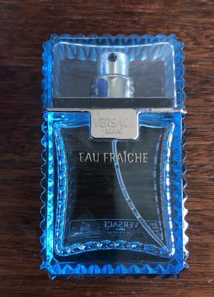 Флакон порожній від чоловічих парфумів versace man, 30 ml. дійсний оригінал. у колекцію.