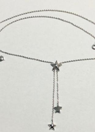 Серебряное колье с фианитами