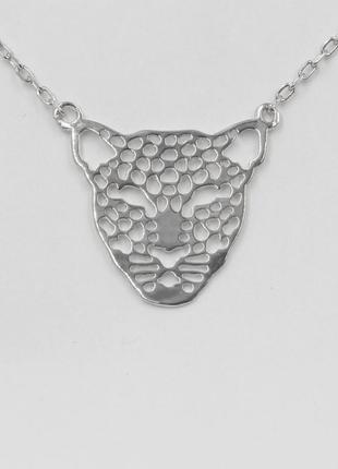 Срібне кольє родоване, розмір 40 см x 0,1 см, вага: 2.3 г