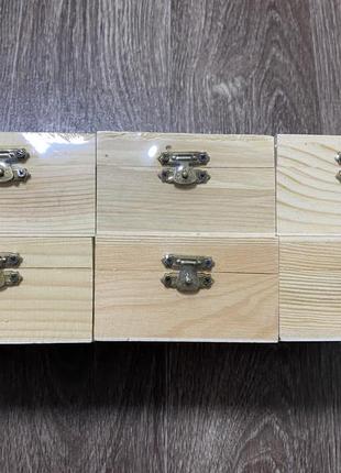 Набір деревʼяних коробочок 12шт 5,5*5*5,5