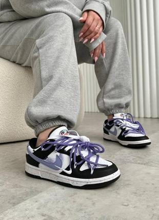 Жіночі кросівки nike sb dunk low black purple