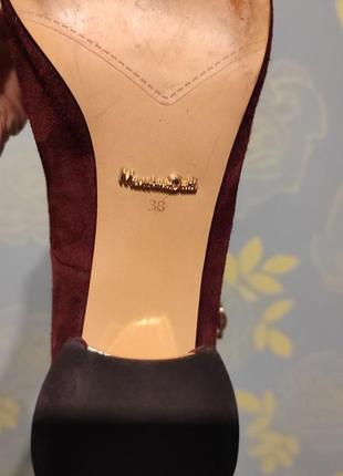 Брендовые туфельки из кожи и замши massimo dutti5 фото