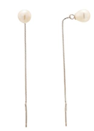 Серебряные серьги с жемчугом