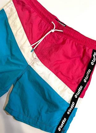 Мужские пляжные шорты /размер s-m/ шорты для плавания / гавайские шорты / шорты lotto / нейлоновые шорты / шорты плавки _1