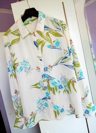 Блуза блузка цветочный принт