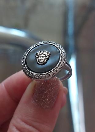 Эксклюзивная серебряная кольца versace