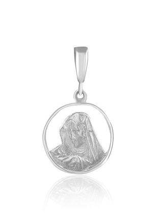 Срібний підвіс "божа матір"